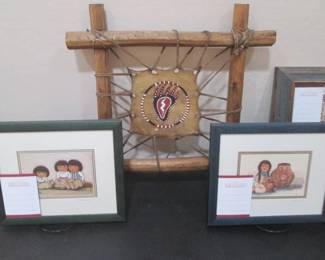 Framed Southwest Art, "Tiddleybits" By Molly Renner