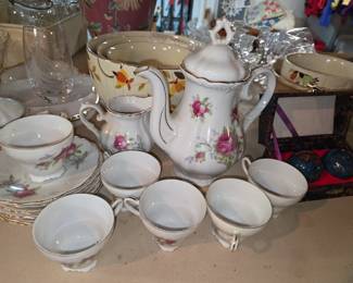 Royal Sealy Rose Tea Set