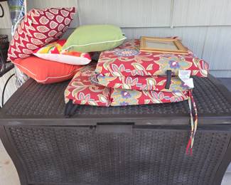 Outdoor storage, cushions