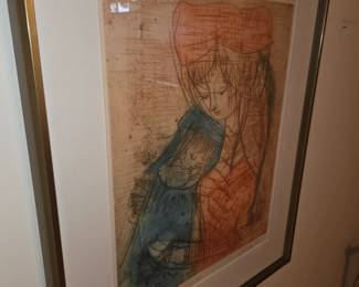 Signed and numbered Art “mother & child” 