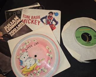  Record collection, albums & 45's - Vintage