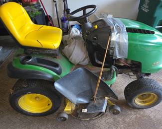 John Deere riding lawnmower