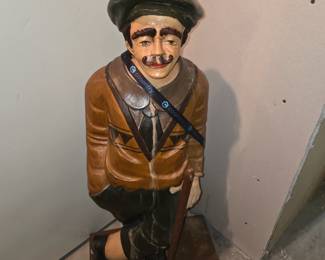 Vintage mid century gentleman  golfer statue 