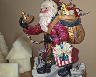 “Feeling of Christmas” Santa from Midwest of Cannon Falls designer Pam Schaffer 