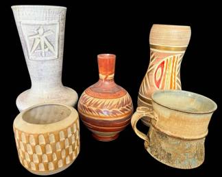 Handmade Pottery Vases Some Made In Mexico Italy