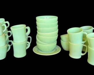 FireKing Jadeite Mugs Bowls