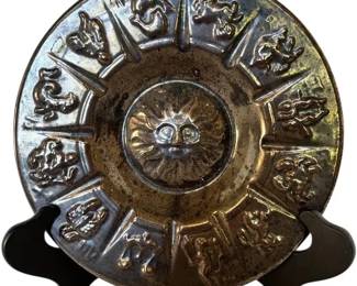 Vintage Ceramic Zodiac Ashtray