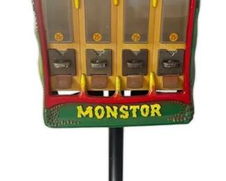 Vintage Monstor Candy Machine with Key