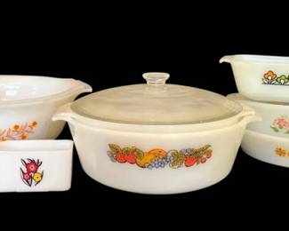Vintage Baking Casserole Dishes FireKing, Glasbake, More