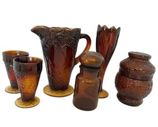 Vintage Dark Amber Sweet Pear Indiana Glass More