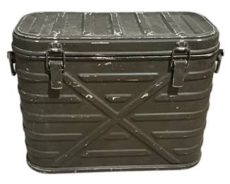 Vintage U.S. Army Aluminum Mermite Hot Cold Insulated Food Cooler