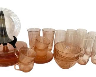 Pink Opaque Frosted Diningware