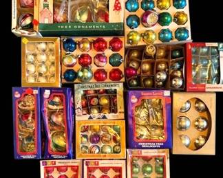 Vintage Glass Christmas Ornaments Shiny Brites, Franke, More