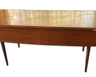 MidCentury Wooden Drop Leaf Dining Table 6ft