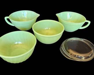 FireKing Jadeite Mixing Bowls Batter Bowls