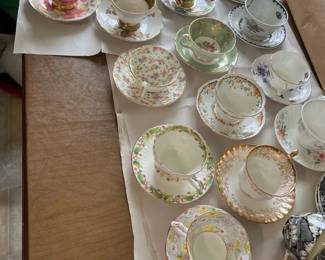Large Lot Of Tea Cups