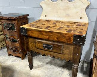 Vintage Butcher Block Table