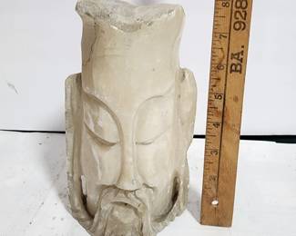 SELENITE?  CARVED HEAD.