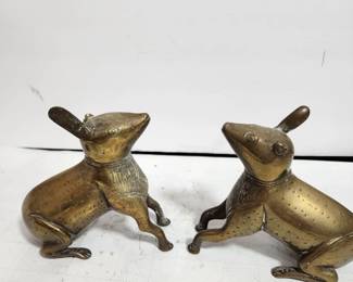 ANTIQUE BRASS ANIMALS
