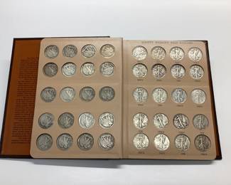 65 WALKING LIBERTY HALF DOLLARS 1916-47 A COMPLETE BOOK OF WALKING LIBERTY HALF DOLLARS 1916-1947 65 COINS IN SET