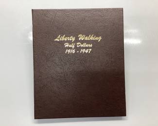 65 WALKING LIBERTY HALF DOLLARS 1916-47 A COMPLETE BOOK OF WALKING LIBERTY HALF DOLLARS 1916-1947 65 COINS IN SET