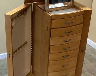POWELL FURNITURE JEWELRY ARMOIRE NO SHIPPING PICKUP ONLY