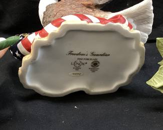 (3) LENOX PORCELAIN BIRD FIGURINES & FLORAL FIGURINE