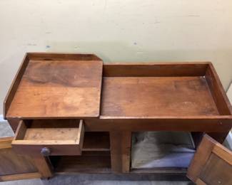 ANTIQUE PRIMITIVE DRY SINK ALL NAIL CONSTRUCTION. NO SHIPPING, PICKUP ONLY