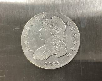  1834 CAPPED BUST HALF DOLLAR COIN