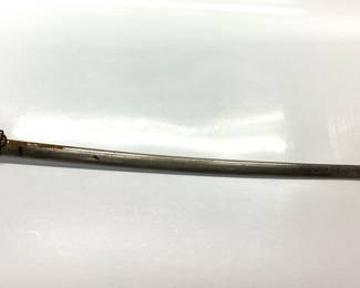 JAPANESE POLICE SWORD WW2 ERA JAPANESE POLICE/OFFICER SWORD WITH CHERRY BLOSSOMS AND SCABBARD