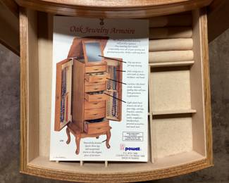 POWELL FURNITURE JEWELRY ARMOIRE NO SHIPPING PICKUP ONLY