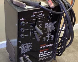 CRAFTSMAN 230/140 AC/DC INFINITE AMP ARC WELDER NO SHIPPING PICKUP ONLY