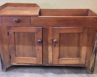 ANTIQUE PRIMITIVE DRY SINK ALL NAIL CONSTRUCTION. NO SHIPPING, PICKUP ONLY