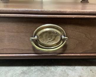 2 PC. ANTIQUE FURNITURE. END TABLE & SHELF EARLY TO MID 19TH CENTURY FURNITURE. NO SHIPPING, PICKUP ONLY