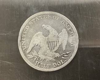 1858-O SEATED LIBERTY HALF DOLLAR COIN 1858 NEW ORLEANS