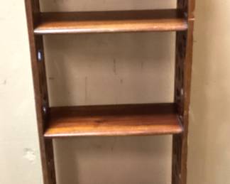 2 PC. ANTIQUE FURNITURE. END TABLE & SHELF EARLY TO MID 19TH CENTURY FURNITURE. NO SHIPPING, PICKUP ONLY