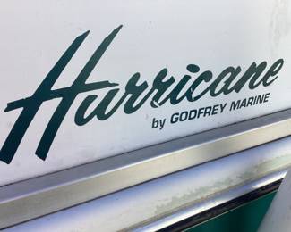 1994 19ft HURRICANE DECK BOAT BY GODFREY MARINE w EZLOAD TRAILER, YAMAHA 150 V6 ENGINE, ALSO HAS MINNKOTA TROLLING MOTOR, TITLE ON HAND. 