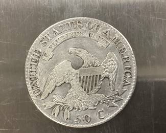 1826 CAPPED BUST HALF DOLLAR COIN