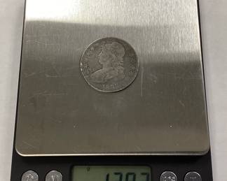 1833 CAPPED BUST HALF DOLLAR COIN