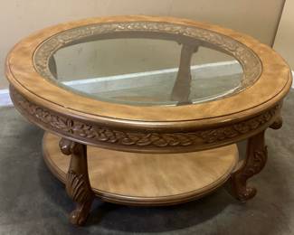 3 PIECE SET, HARDWOOD COFFEE TABLE & 2 END TABLES NO SHIPPING PICKUP ONLY