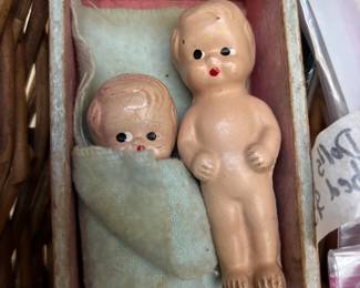 Vintage porcelain dolls