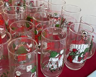 Cartoon Glassware collection - Christmas
