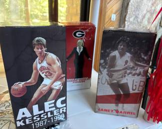 UGA Athlete bobble heads - Alec Kessler, Janet Harris, Suzanne Yoculan 