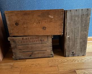 Wooden crates