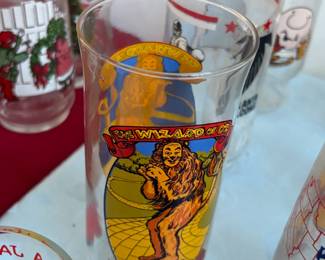 Cartoon Glassware collection  - The Wizard of Oz!