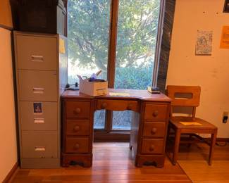 Full bedframe with matching dresser and desk