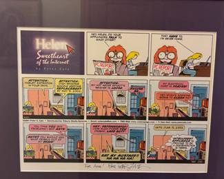 Helen Sweetheart of the internet by Peter Zale signed