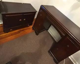 302 Desk And Side Table