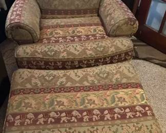 212 Upholstery Chair and Ottoman