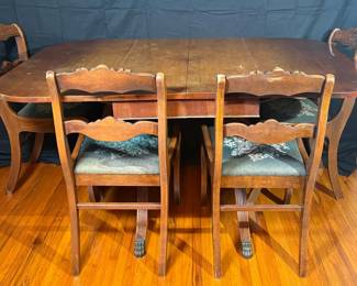123 Antique Table Dining Room Set